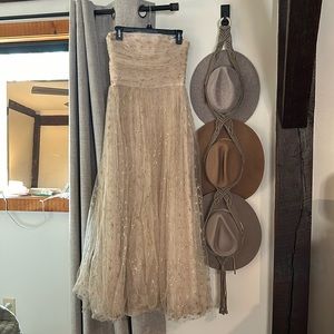 Champagne sparkly gown